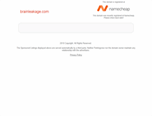 Tablet Screenshot of brainleakage.com
